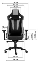 Геймерське крісло GT Racer чорне з ментоловим (X-0715 Black/Mint) - мініатюра 8