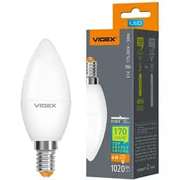 Лампа LED Videx C37h 6W E14, 4100K (VL-C37h-06144)