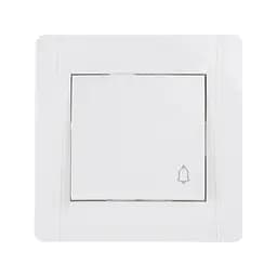 Кнопка звонка Brille ZB-1VB wh L15-028