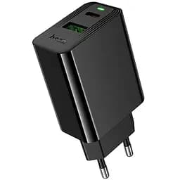 СЗУ Hoco CS95A Leader PD30W+QC3.0 (1USB-A/1C) Black