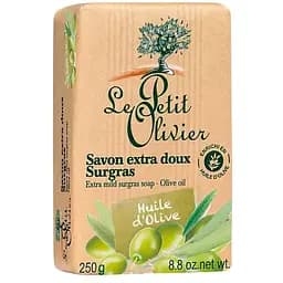 Мыло экстранежное Le Petit Olivier 100% vegetal oils soap оливковое масло 250 г (3549620005516)
