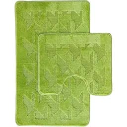 Набор ковриков для ванной Vezzer Standart 60x100 и 60x50 см зеленый (VZS5542)