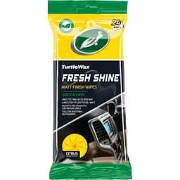 Салфетки для салона Turtle Wax Fresh Shine Citrus Matt Finish Wipes цитрус матовые 24 шт.