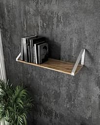 Полиця для книг і декору Moreli XT-21 Wt у стилі лофт 600x210x220 мм Білий/Дуб аппалачі (mo-xt21-white-apalach)