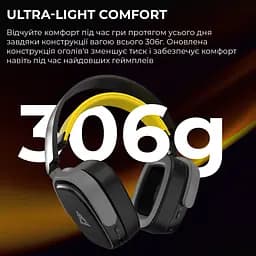 Ігрові навушники Ajazz AHM09 MAX Black/Gray/Yellow (AHM09-MAX-BGY) [161111] - мініатюра 13