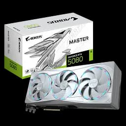 Відеокарта GeForce RTX 5080 16GB Gigabyte Aorus Master Ice (GV-N5080AORUSM ICE-16GD)