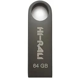 Флеш накопитель USB 64Gb Hi-Rali Shuttle черный USB 2.0 (HI-64GBSHBK)