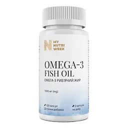 Омега-3 рыбий жир Omega-3 Fish Oil My Nutri Week 120 капсул