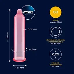 Презервативи My.Size Pro 53, 3 шт. - мініатюра 2