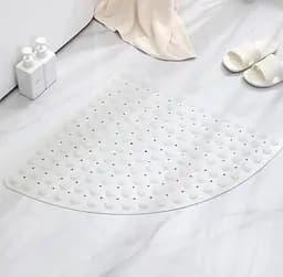 Килимок у ванну кімнату антиковзкий на присосках 54х54 см Білий 889031