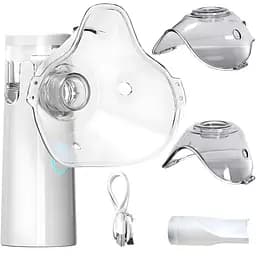 Небулайзер портативний Mesh Nebulizer SY308, ультразвуковий інгалятор з насадками, білий - мініатюра 2