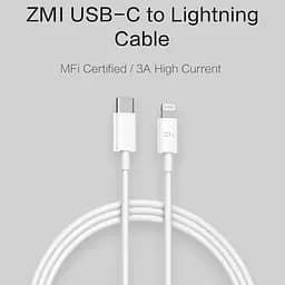 Кабель Xiaomi ZMi AL856 USB-C - Lightning 1.5 m White [76060] - мініатюра 2