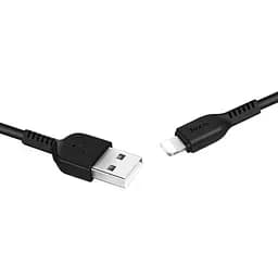 Кабель USB AM - Lightning, 1 м, чорний, Hoco "X20 Flash", 2.4A