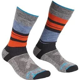 Носки Ortovox All Mountain Mid Socks Warm M 45-47 Серый/Оранжевий (1054-025.001.0126)