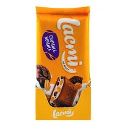 Уцінка. Шоколад Roshen Lacmi Crumble-Bumble молочний з молочною начинкою, кукурудзяними пластівцями та печивом 90 г - мініатюра 2
