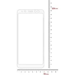 Захисне скло BeCover для Samsung Galaxy A8+ 2018 SM-A730 White (704681) - мініатюра 3