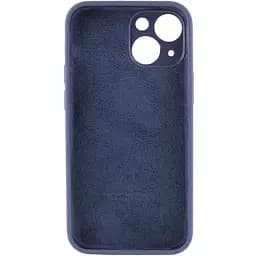 Чохол Silicone Case Full Camera Protective AA Apple iPhone 13 6.1" Темно-синій / Midnight blue - мініатюра 2
