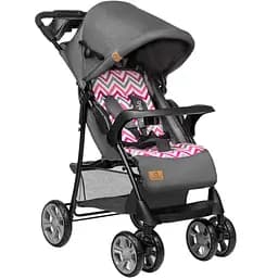 Прогулянкова коляска Lionelo Emma Plus Pink Scandi, темно-сіра (LO-EMMA PLUS PINK SCANDI)