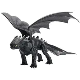 Интерактивный дракон Dragons Как приручить дракона Беззубик со звуковыми эффектами 30 см черный (SM66662/9580)