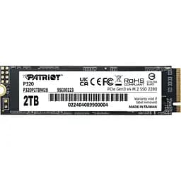 SSD накопитель Patriot P320 2TB (P320P2TBM28) [130886]