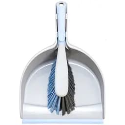 Комплект для уборки York Bacteria Stop совок и щетка серо-голубой (062070)