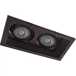 Світильник точковий Feron DLT202 2хMR16/G5.3 чорний (32405)