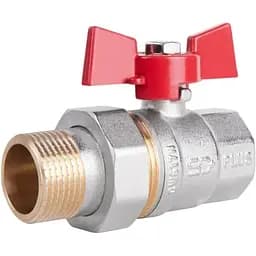 Кран кульовий Thermo Alliance "Американка" Standart 1" ВЗ прямий, латунь, PN40, метелик SD220NW25PN40