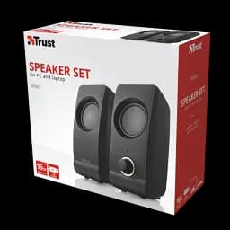 Колонки 2.0 Trust Remo, Black, 8W, працює від USB, регулятор гучності на передній панелі (17595) - мініатюра 3