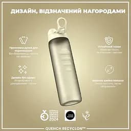 Пляшка для води ION8 1000 мл (ЕКО пляшка) BPA Free Creamy White (I8RF1000CWHI) - мініатюра 4