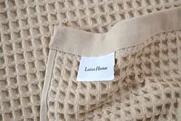 Рушник Lotus Home - Waffle bej бежевий 90x150 - мініатюра 4