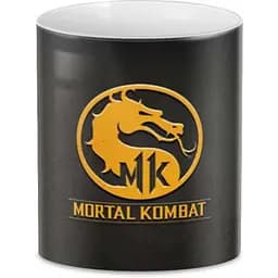 Кухоль GeekLand Mortal Kombat Мортал Комбат емблема MK.02.36 330 мл білий