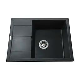 Гранітна мийка Globus Lux One графіт 650x500мм-А0001 000002983, Графит