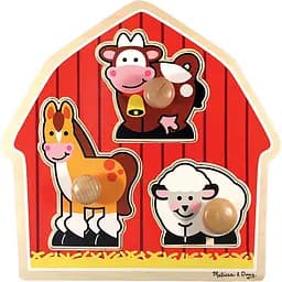 Формовий пазл Melissa&Doug Тварини з ферми, 3 елементи (MD2054)