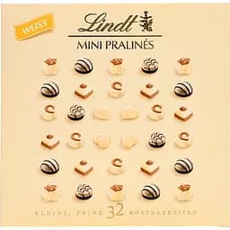 Цукерки шоколадні Lindt Mini Pralines Weiss 163 г