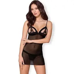 Комплект белья Obsessive 865-CHE-1 S/M черный