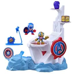 Набор игрушечный Hasbro Marvel Stunt Squad Смешин хироус Captain America vs Thanos (F6894_F7059)