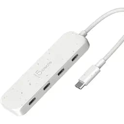 USB-хаб j5create JCH345EW-N USB-C на 4 USB-C, белый (JCH345EW-N)