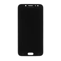 Дисплей для смартфона (телефону) Samsung Galaxy J7 (2017), SM-J730, black (У зборі з тачскріном) (без рамки) - мініатюра 2