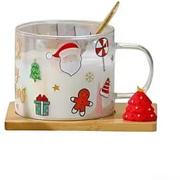 Чашка Led Ny Tree Limited Edition для чая/кофе с бамбуковой подставкой и ложкой 280 мл (B060702)