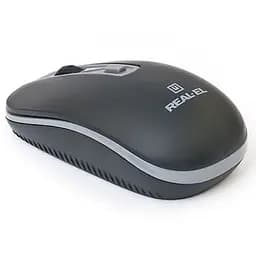 Комп'ютерна мишка Real-El RM-303 Wireless Black/Grey (EL123200021) - мініатюра 3