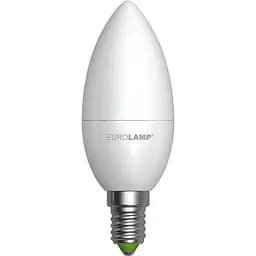 Світлодіодна лампа Eurolamp LED Ecological Series, CL 6W, E14 4000K (LED-CL-06144(P)) - мініатюра 2