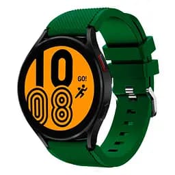 Ремінець для Samsung Galaxy Watch 5 44mm - темно-зелений ширина кріплення 20мм силікон Watchbands Gear (WB00S5GEAR136) - мініатюра 2