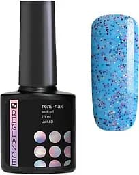 Гель-Лак для нігтів Reglance 122 Блакитний з різнокольоровим конфетті 7.5 мл