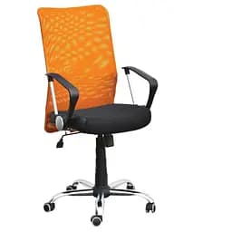 Кресло АЭРО HB сиденье Сетка черная, Неаполь N-20/спинка Сетка оранжевая