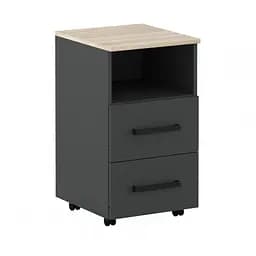 Тумба офісна Gerbor Офіс Нью KON2S під стіл Антрацитовий Дуб Сонома (GRB-1382)