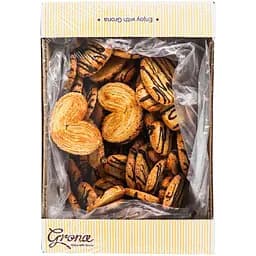 Печенье Грона Ушко с декором слоеное сдобное 550 г (924084)