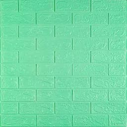 3D панель самоклеюча цегла М'ята 700х770х3мм (012-3) SW-00000233