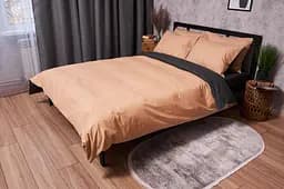 Комплект постільної білизни Moon&Star Бязь Gold Люкс Gray Cream King Size 220x240 наволочки 2х70х70