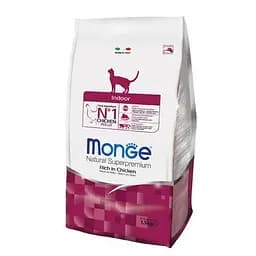 Сухий корм Monge Cat Indoor з куркою та рисом для котів, що живуть у приміщенні 10 кг