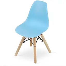 Дитячий стільчик Leobert Zubi зі спинкою блакитний